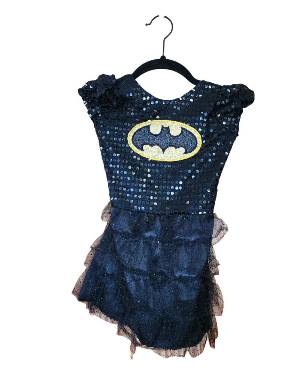 Bat Girl Black Tutu Dress Halloween Dress Up Girls Size Small